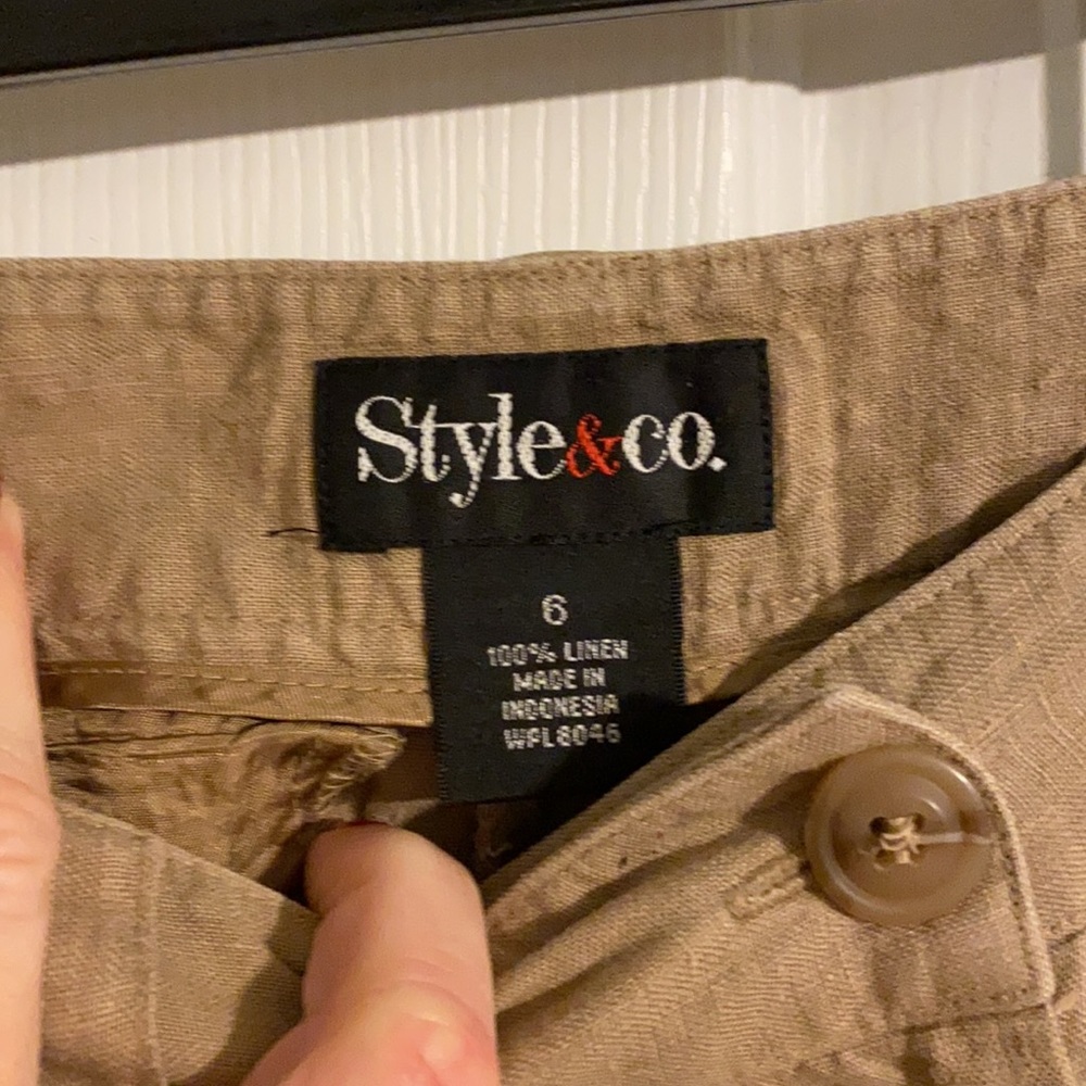 Style & Co. Wide-Leg Khaki Trousers - Picture 2 of 7
